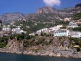 The Amalfi Coast as seen from the boat to the Emerald Grotto.