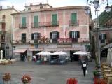 Piazza in Minori: Minori (from the 10th c.) served as the dockyards for Amalfi when Amalfi was a maritime power.