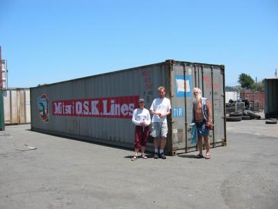 we bought a 40-foot cargo container