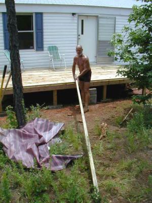 sizing up entry ramp / walkway to front deck