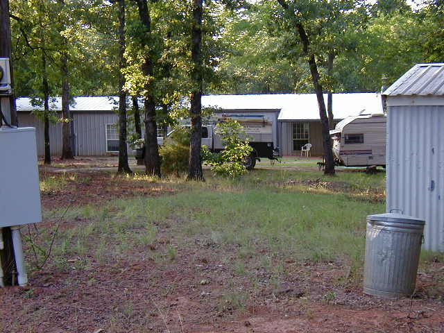 Annie & Daves rig tucked in by the main house