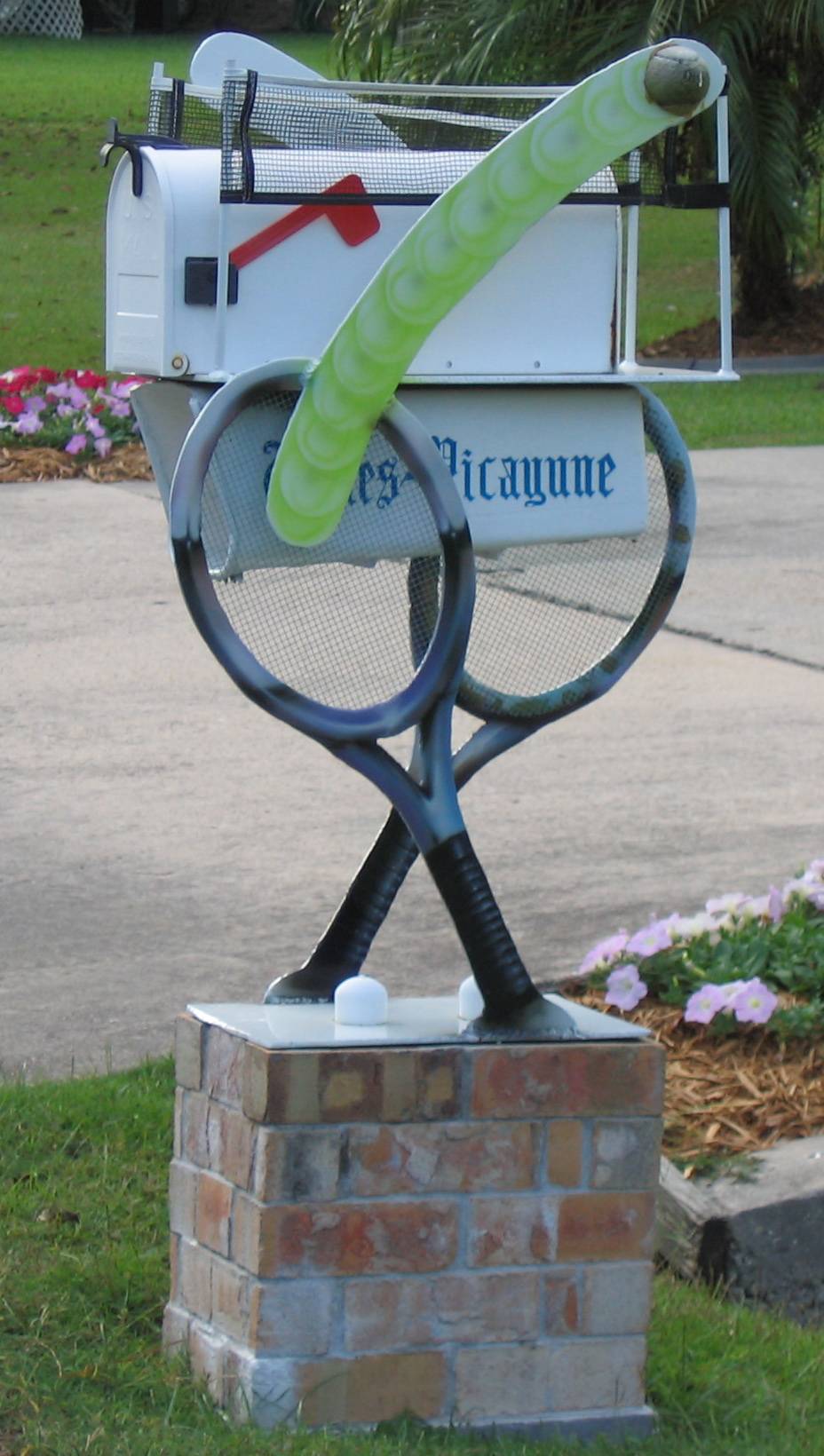 Tennis Ball Mailbox