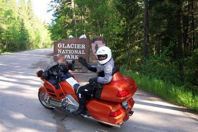 Entering Glacier Park in Montana
