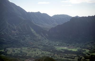 34-Pali Lookout, Pali Highway and Koolau Golf Course