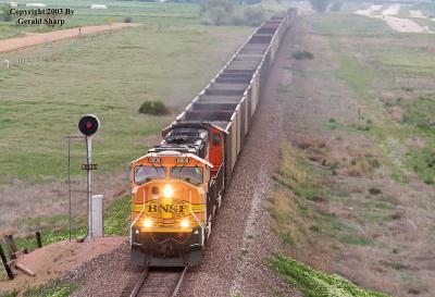 BNSF 8808 West Near Hudson, CO