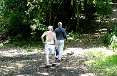 Two Men Wandering