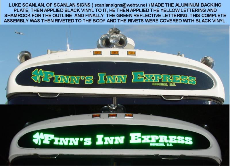 DAY NIGHT COMPARISON OF THE  FINNS INN EXPRESS SIGN