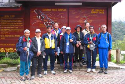 Before the climb at Kinabalu Park