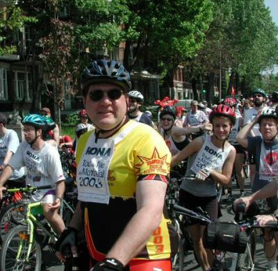 Hannah Borgeson snapped this, and by her slightly sly grin as she returned the camera to me, I should have guessed that something was up. ... In the background, over my left shoulder, with the pinwheels on her helmet...it's Nadette Stasa with the big smile! OK you got me!