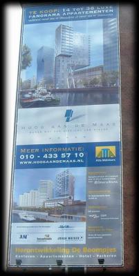 Billboard showing the new buildings.