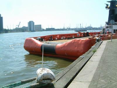 View of MAas river, from quay