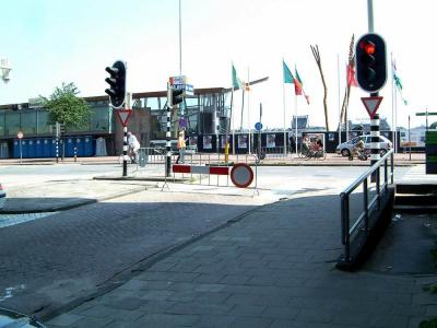 Boompjes boulevard was closed for traffic