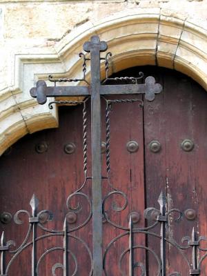 cross and door:: San Felipe Neri