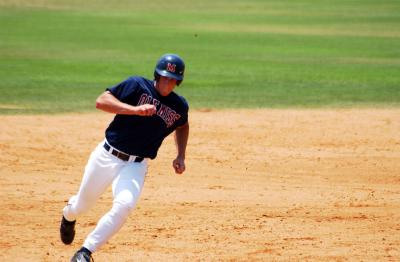 Rounding third base