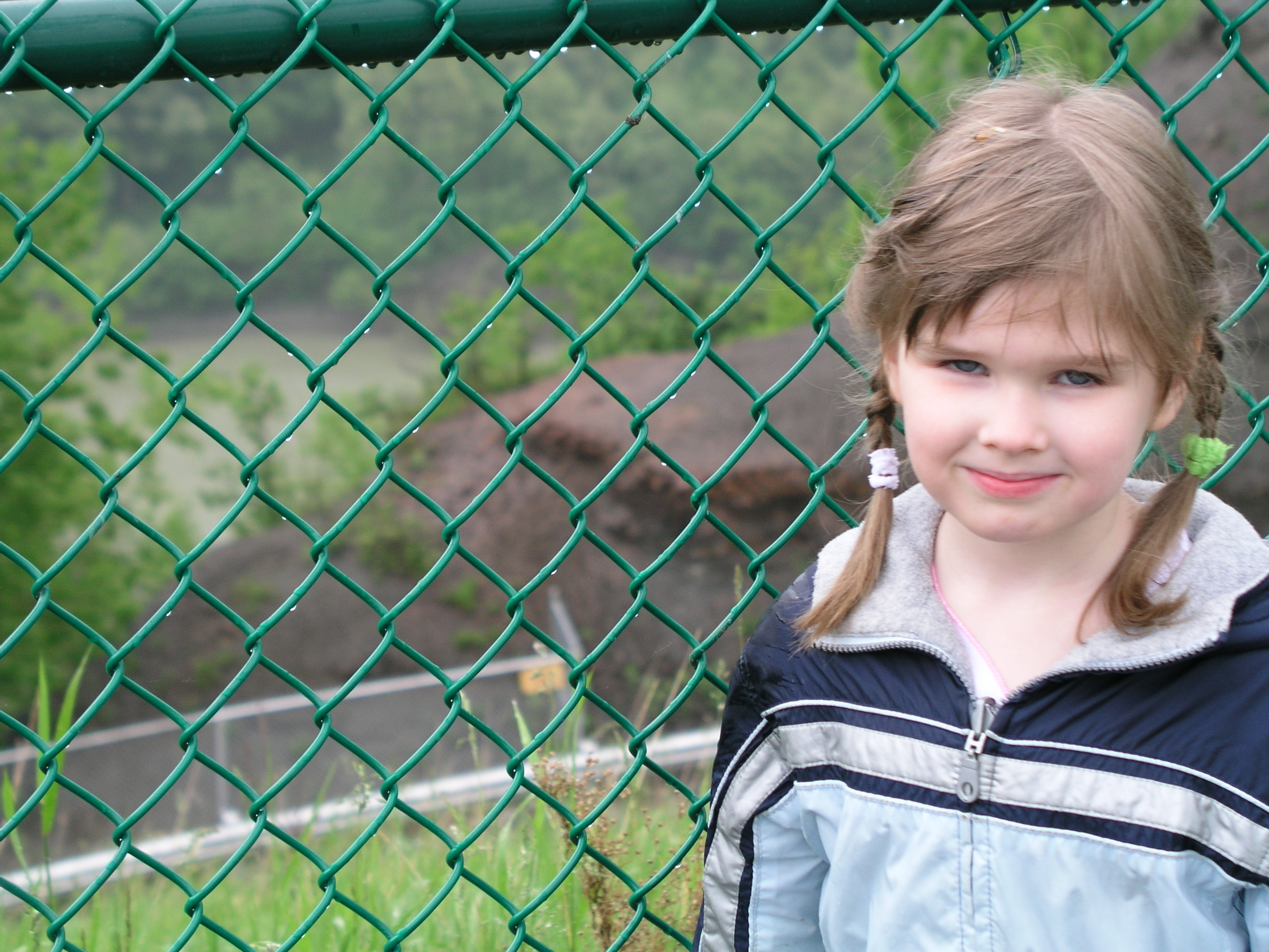 Lydia at the fence
