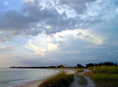 Fort DeSoto - Stormy skies at Sunset