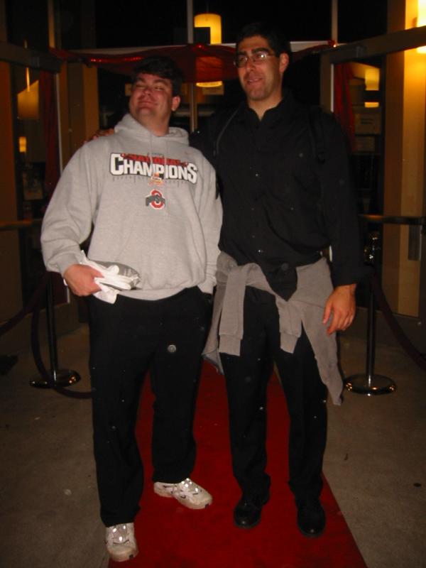Billy and Alex walk down the Reel Loud red carpet