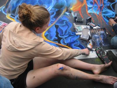 Clean legs: the biggest casulty of I Madonnari