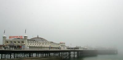 Brighton Pier in the mist.