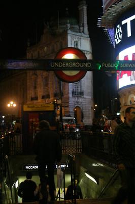 Picadilly Circus UG Station.