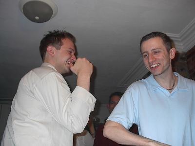 Joe shows Mike his signature dance moves