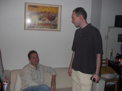Rob is telling Joe to stay away from his girl!