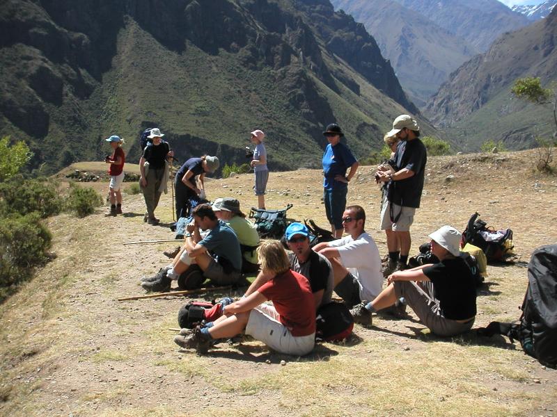 A welcome rest at the top of the hill
