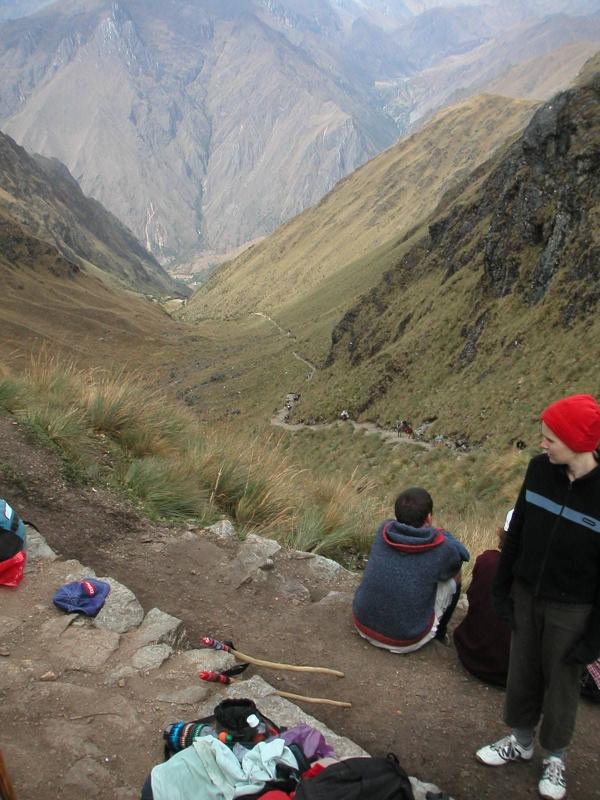 Watching others climbing up