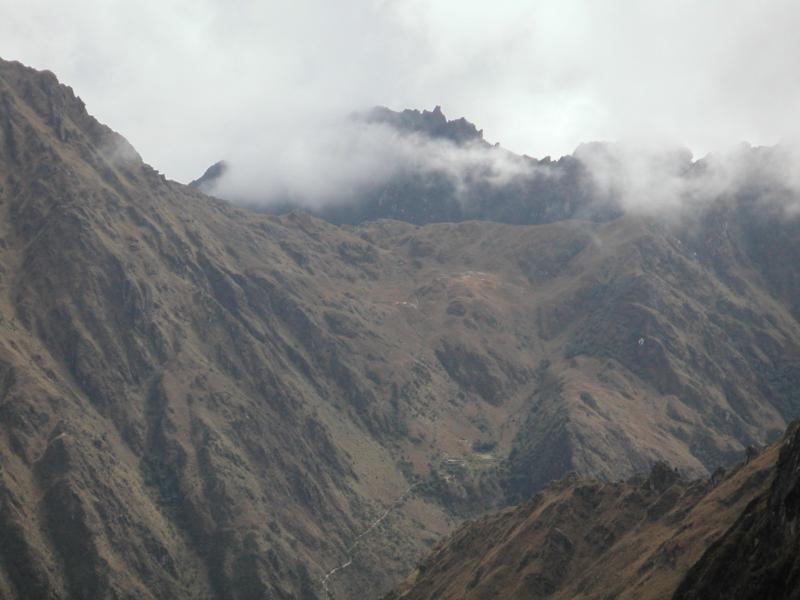 The trail down on the other side