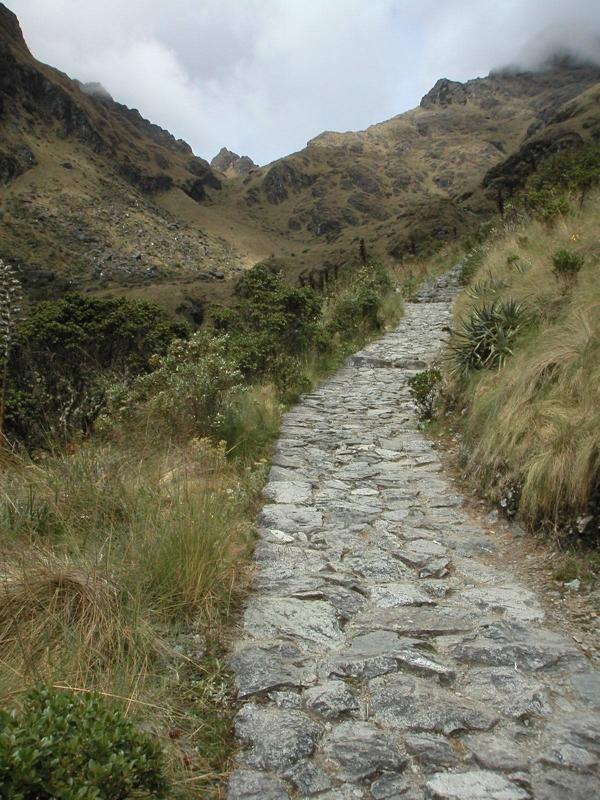 A well paved part of the trail