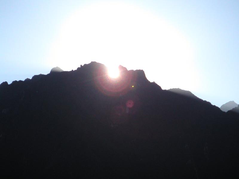 ...through the mountains...