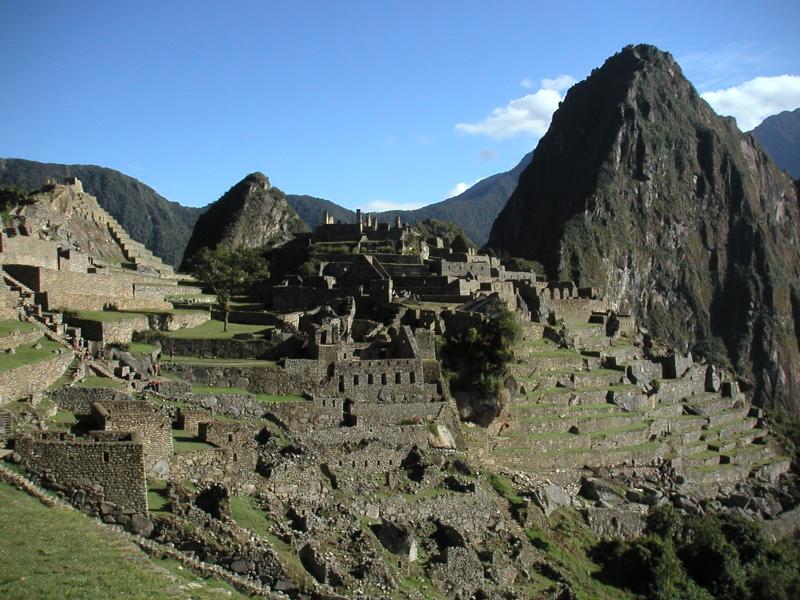 Buildings clinging to the hillside