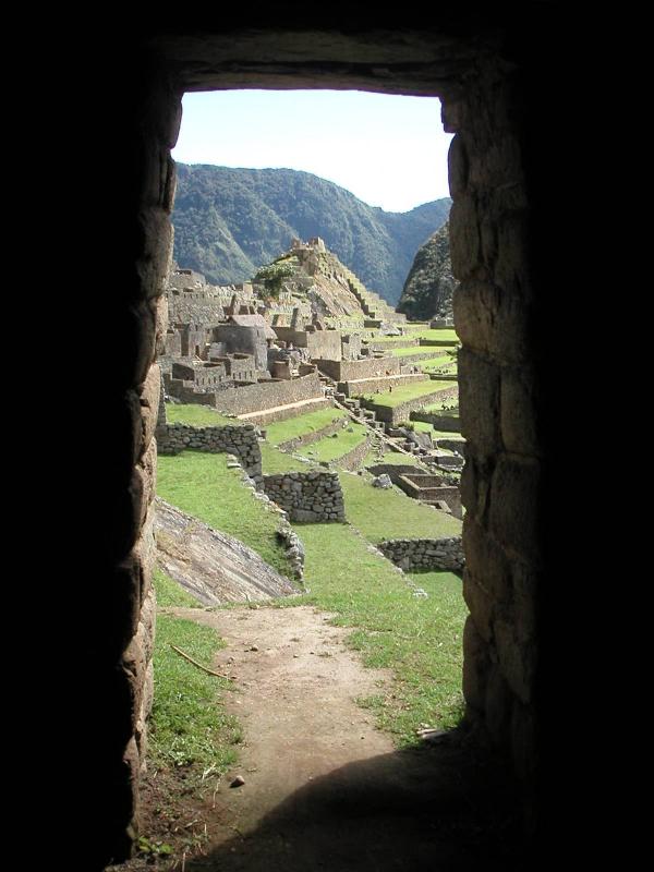 Trapezoidal doorway