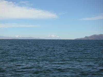 Our first view of Lake Titicaca
