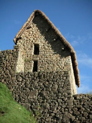 How the buildings would have looked with roofs