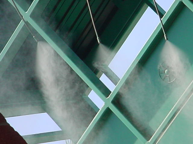 water misters <br>on Mill avenue