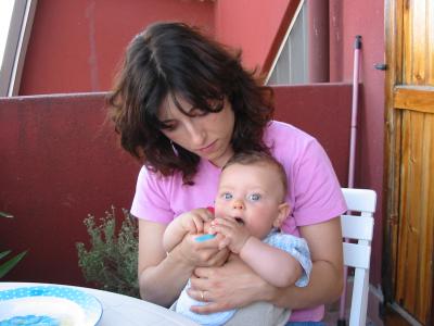 Pappa on the balcon