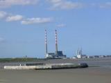 Power station at Poolbeg in Dublin Bay