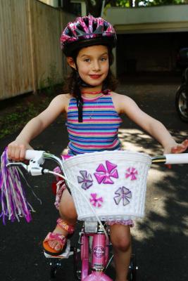 Sara's First Big Girl Bike June 2003