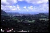 Pali lookout, its very windy..