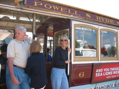 Cable Cars
949 Presidio Ave San Francisco CA; Tel. 415.923.6162
The Powell-Hyde line begins at Powell and Market streets, terminating at Victorian Park near the Maritime Museum and Aquatic Park; the Powell-Mason line also begins at Powell and Market, but ends at Bay and Taylor near Fisherman's Wharf; the California Street line runs from California and Market streets to Van Ness Avenue.