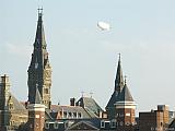 Blimp over Georgetown University