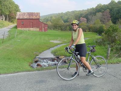 Virginia biking, just off the Blue Ridge Parkway, across from Stonewall B and B