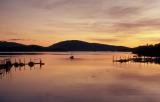 Boat at sunset