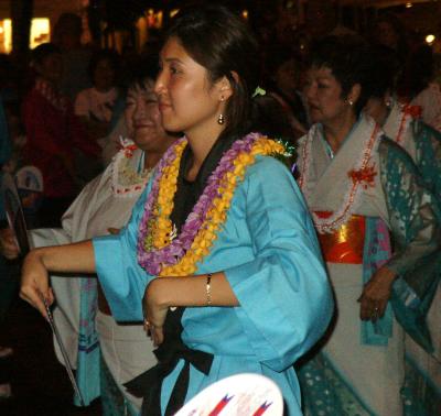 Obon dancing for young