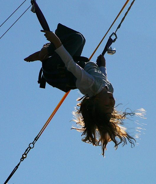 Girl on swing