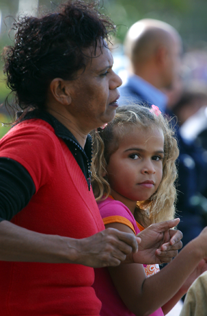 Aboriginal mum with daughter