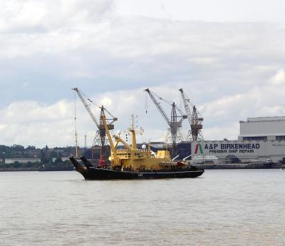 Boat on Mersey.