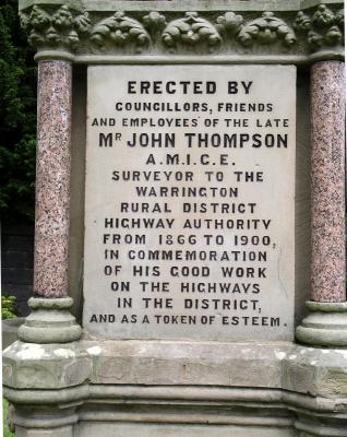 Memorial inscription.