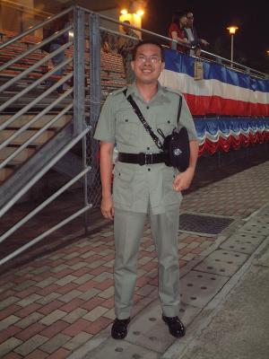 BB in uniform